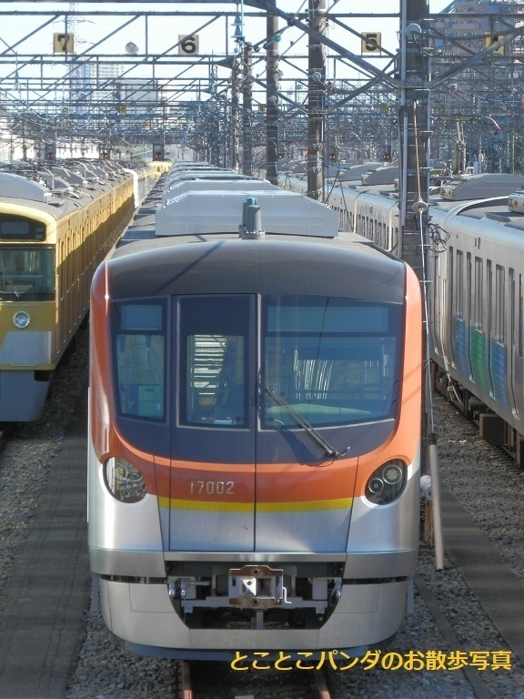 小手指車両基地の東京メトロ17000系と新2000系2461F(2編成 小手指車両基地の東京メトロ17000系と新2000系2461F(2編成
